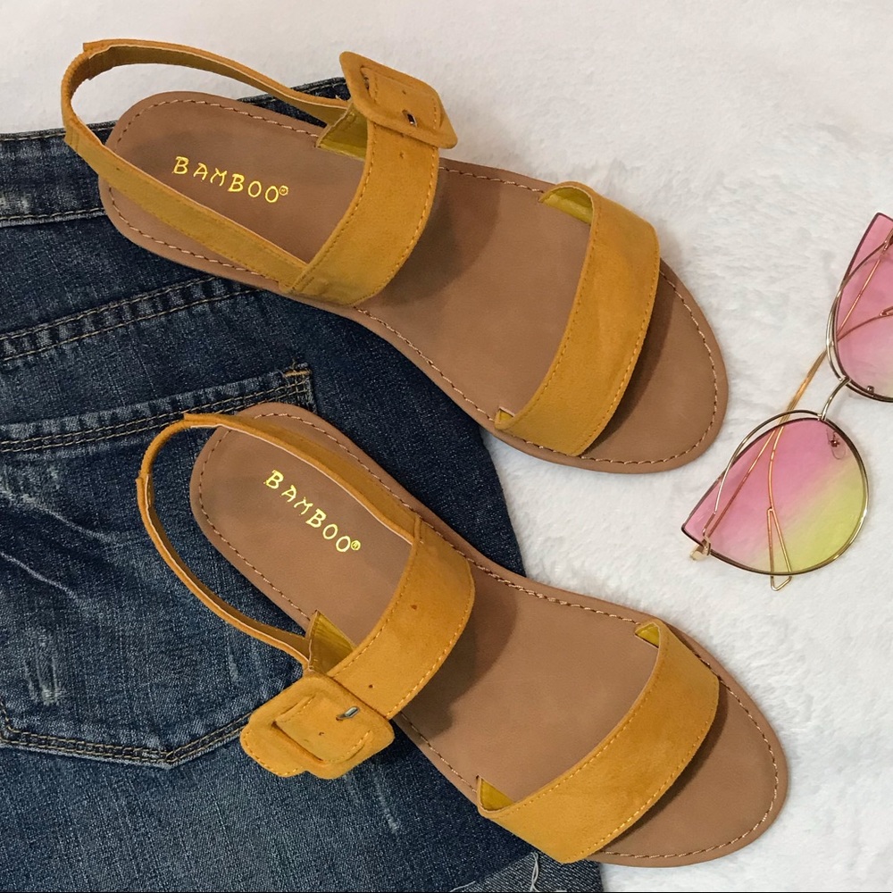 Marigold open toe slingback sandals